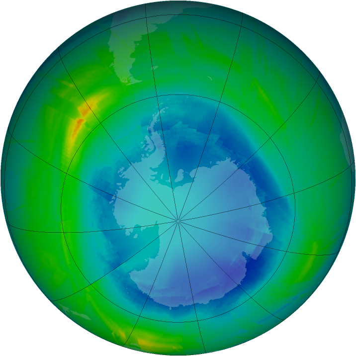 Ozone Map 2010-08-25